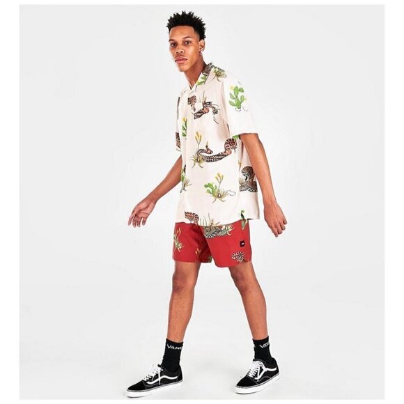 NWT VANS Mixed 18" Board Shorts Cargo Pocket Desert Nature Print Sz 34 NEW $55 - Picture 9 of 9
